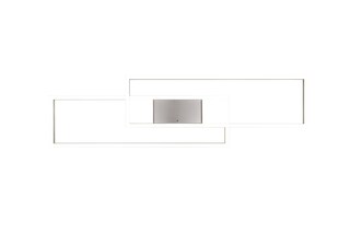 TRIO LED Deckenlampe ALBANY 100 cm nickelfarbig