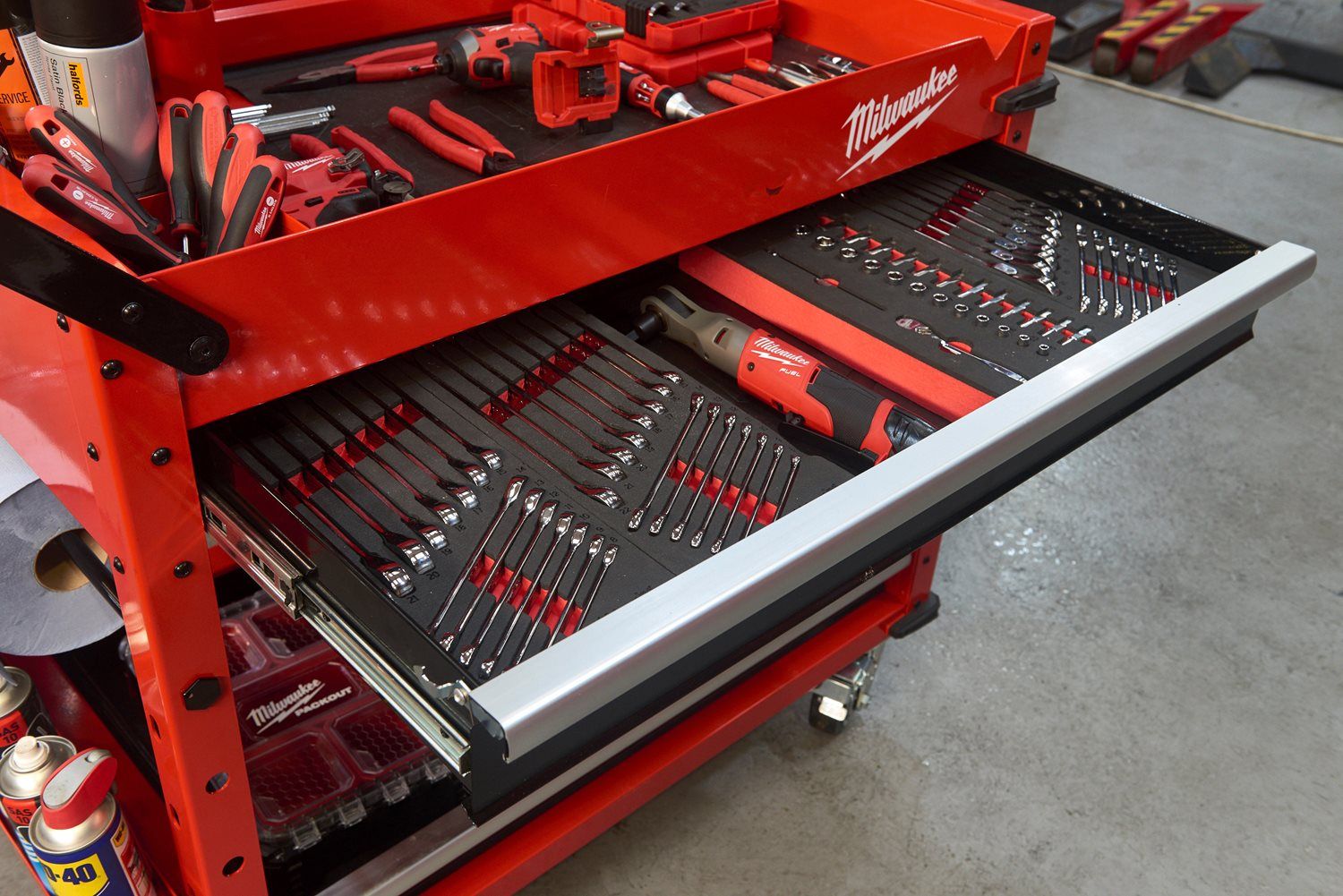 Milwaukee TOOLGUARD™ SWC40-1 Stalen gereedschapswagen rood 102cm - 4932478856