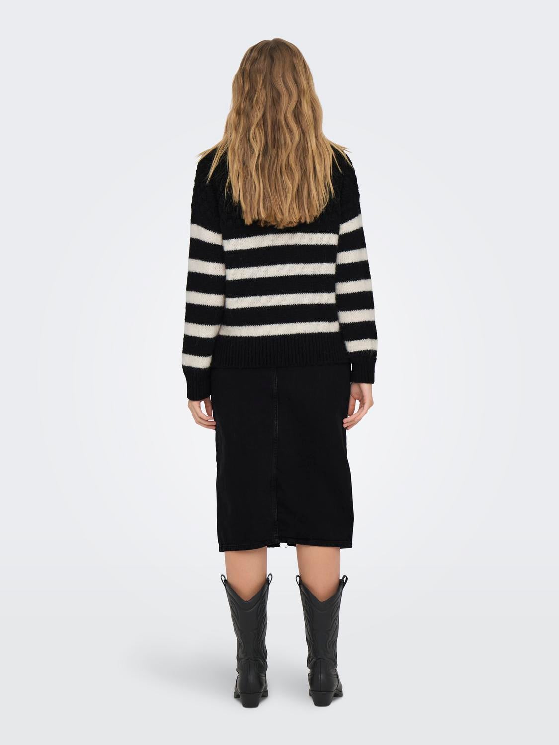 ONLBILLIE Strickpullover Black