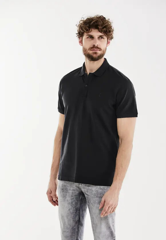 Piquée Poloshirt - faded black