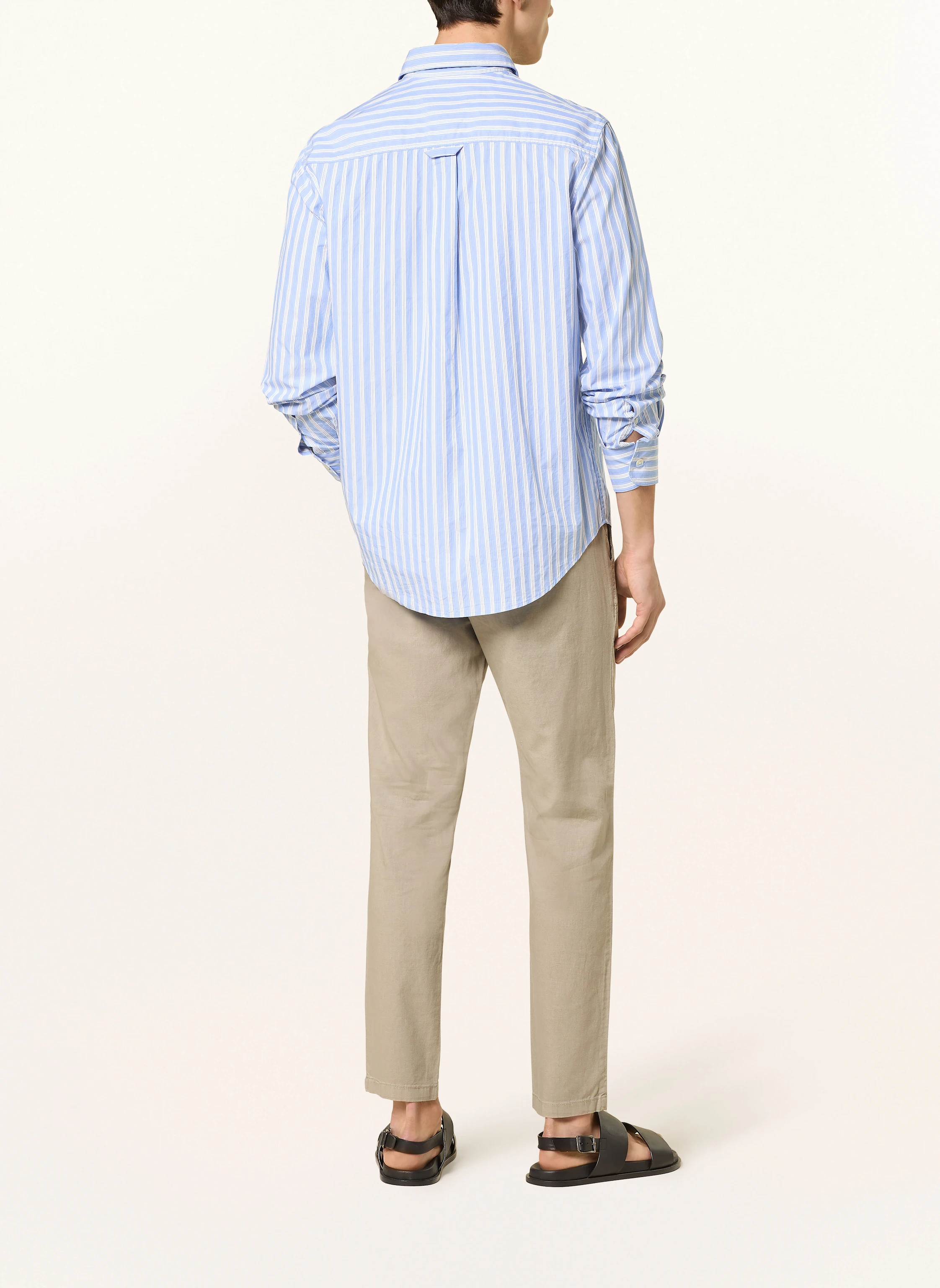 STROKESMAN'S Chino Extra Slim Fit mit Leinen