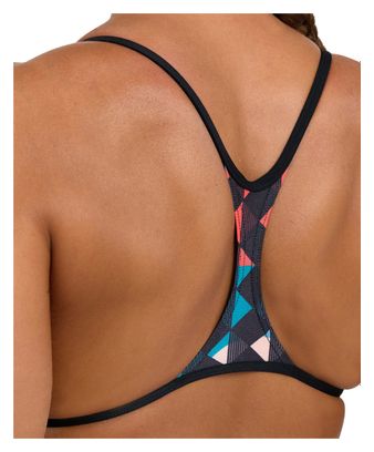 Maillot de Bain 1 pièce Femme Arena Booster Back Bleu Rouge