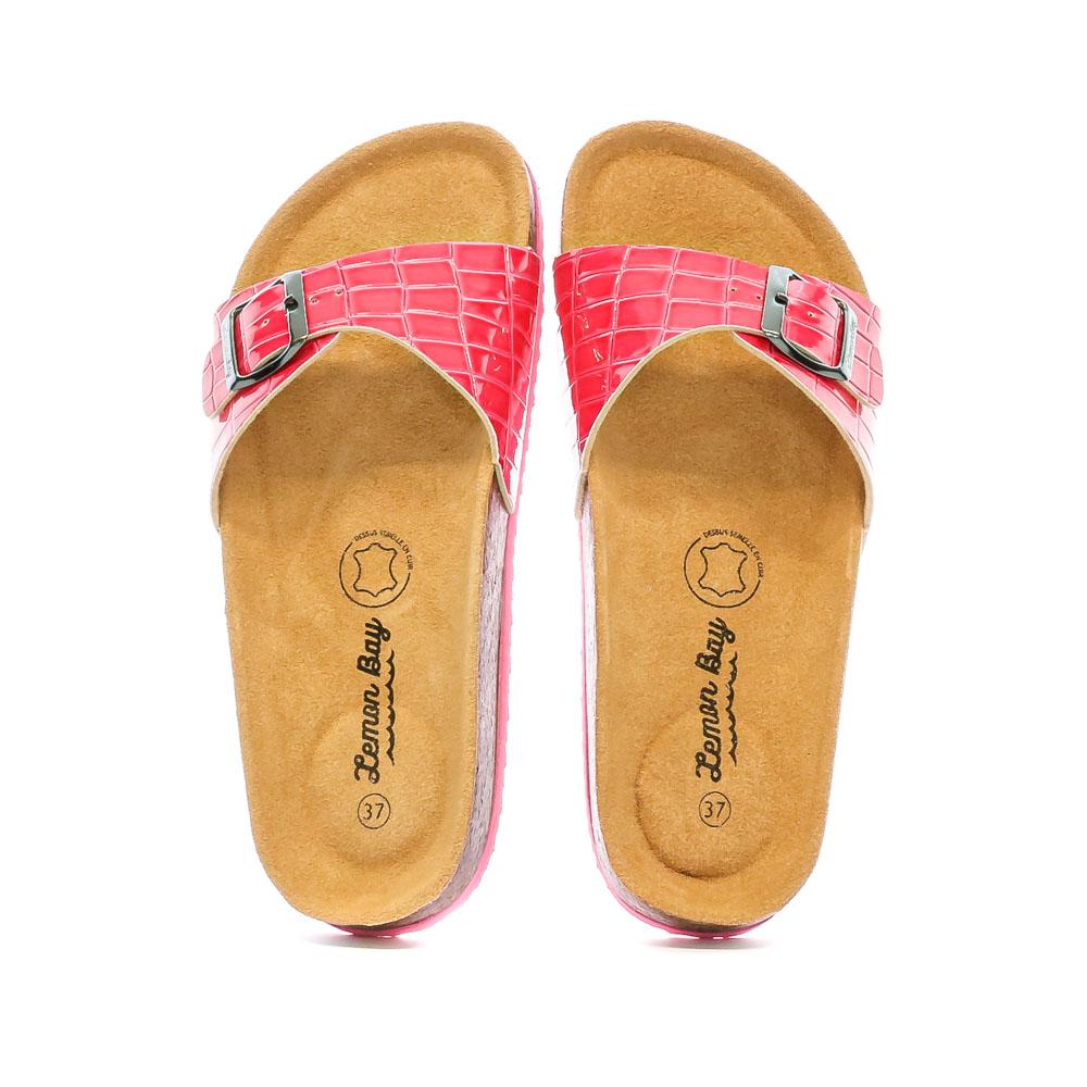 Sandales Roses Femme Lemon Bay Croco