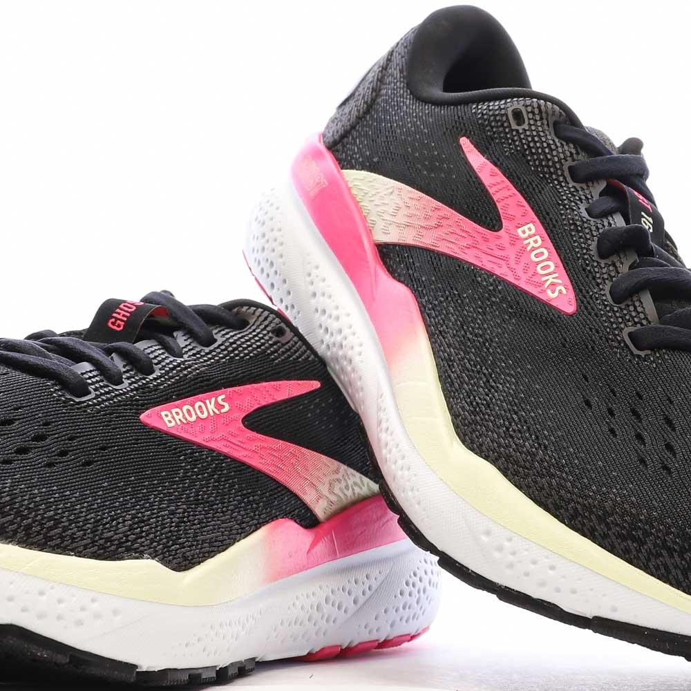 Brooks Chaussures de running Noir/Rose Femme Brooks Ghost 16