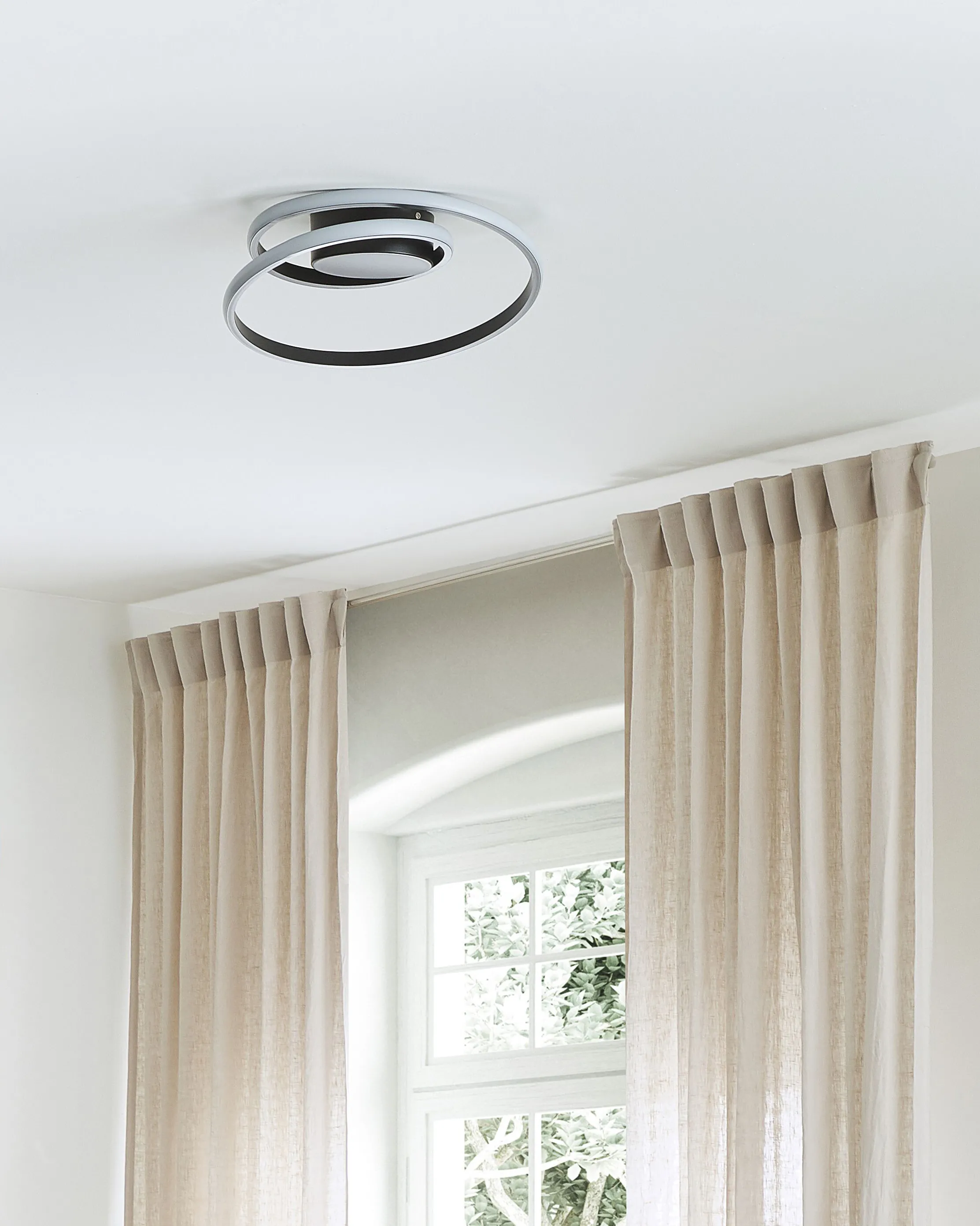 LED plafondlamp NARYN Metaal Zwart