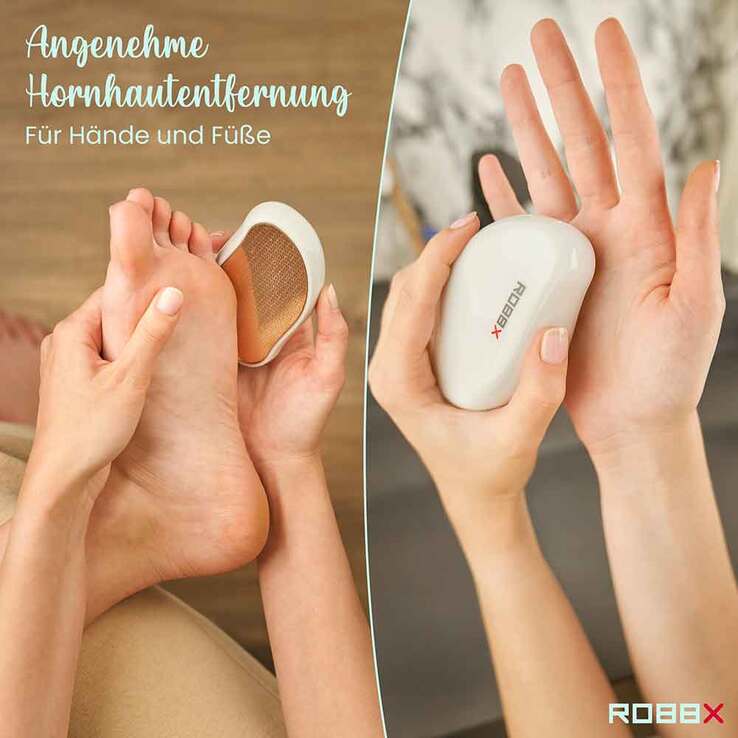 Robbx Nano-Glas Hornhautentferner weiß, 1 St