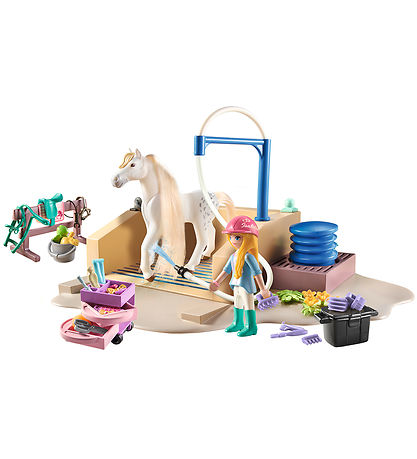 Playmobil Pferde des Wasserfalls - Isabelle und Löwin m. Waschpl