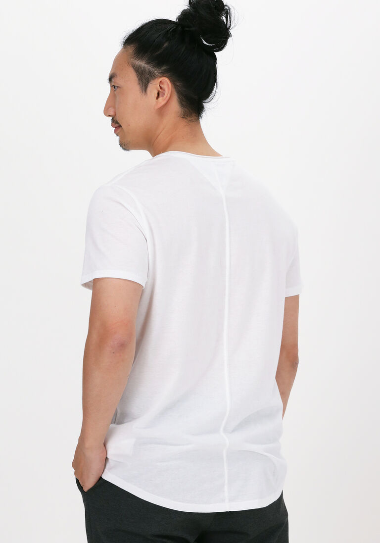 TOMMY JEANS witte tommy jeans t-shirt tjm slim jaspe c neck