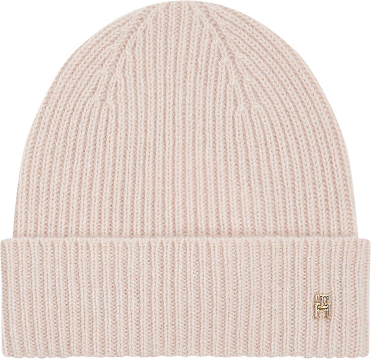 Tommy Hilfiger CASHMERE CHIC BEANIE Pink bloom melange