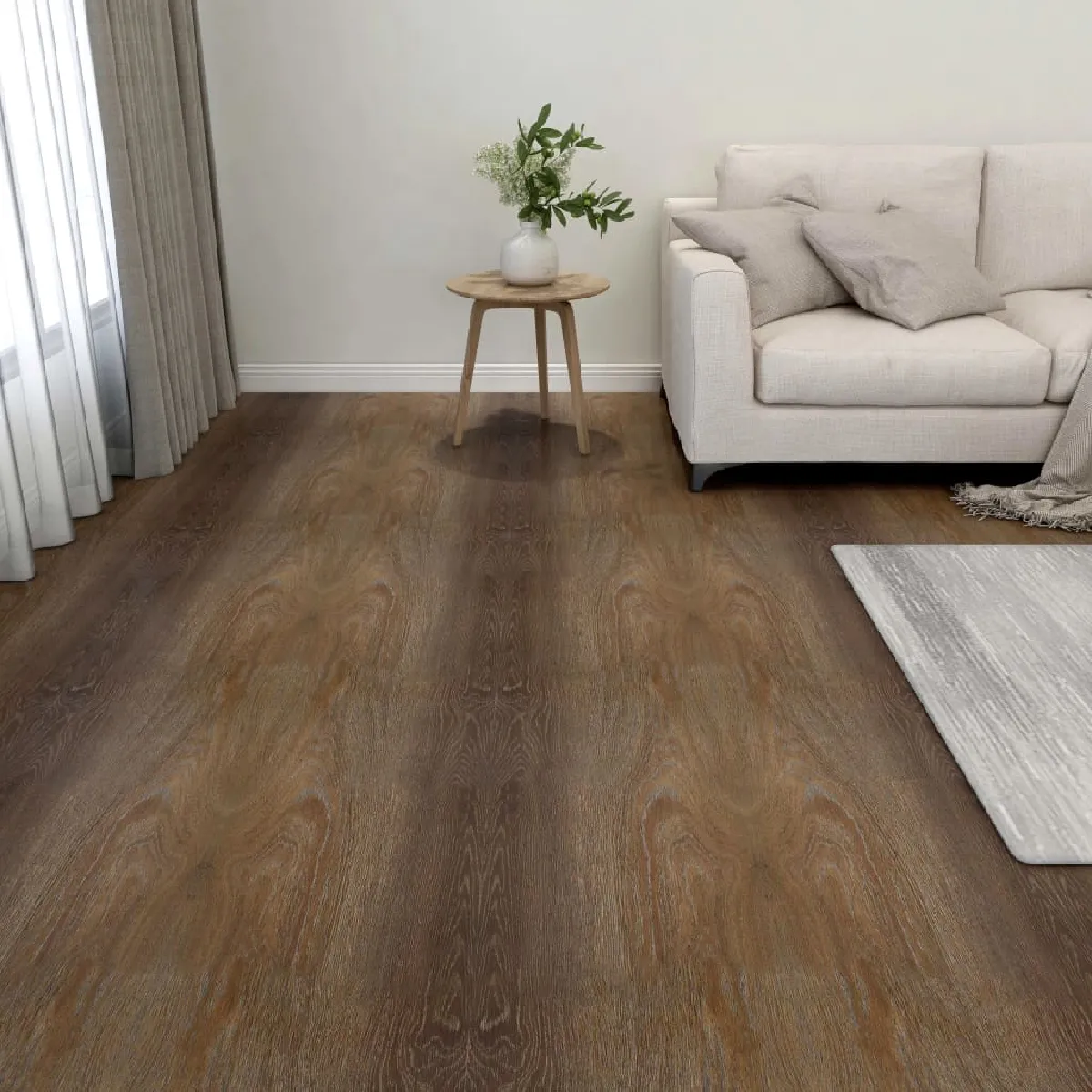 vidaXL Dalles de plancher autoadhésives 55 pcs PVC 5,11 m²