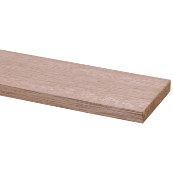 Lat hardhout geschaafd 12x68 mm 210 cm