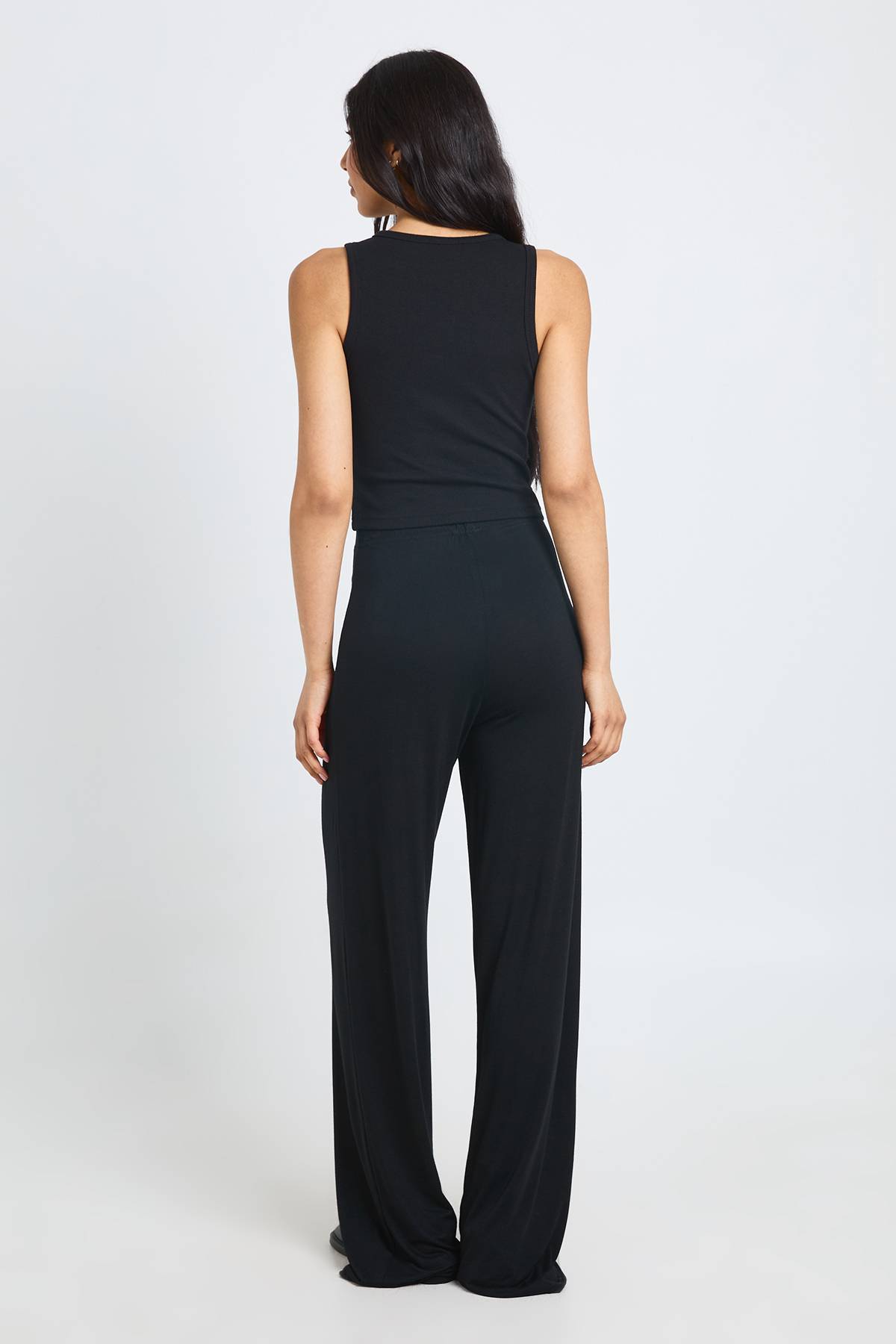 boohoo Pantalon Large En Jersey De Tous Les Jours Pour Grandes Tailles