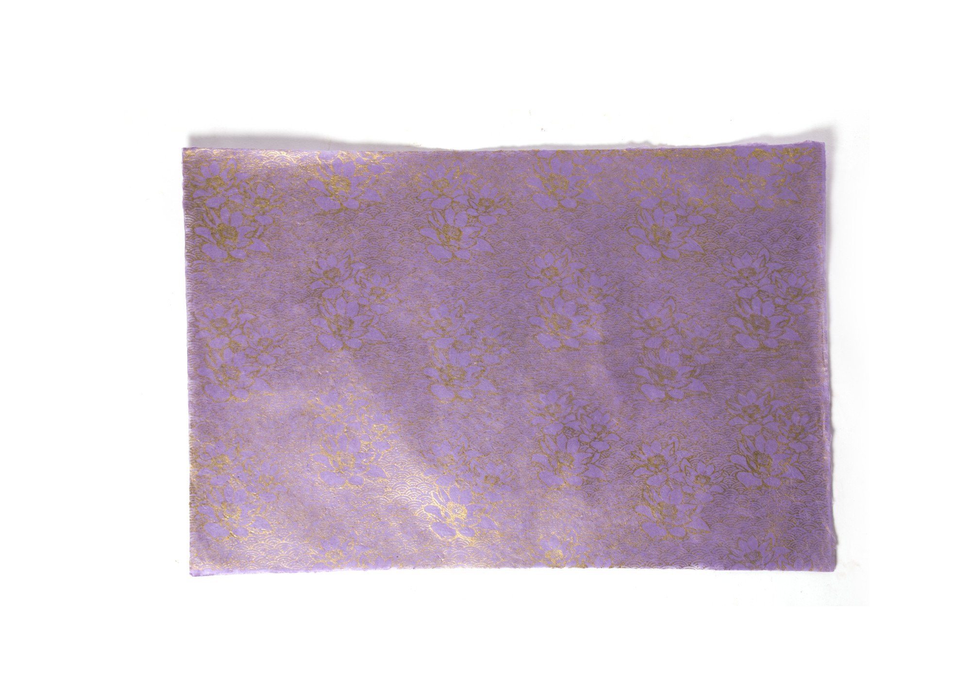 Geschenkpapier 'Blumen' handgeschöpft, violett,  L 76 cm, B 50 cm günstig bestellen