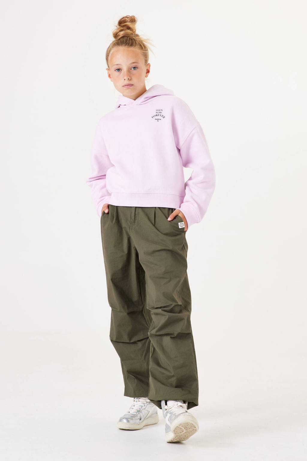 Garcia loose fit broek kaki