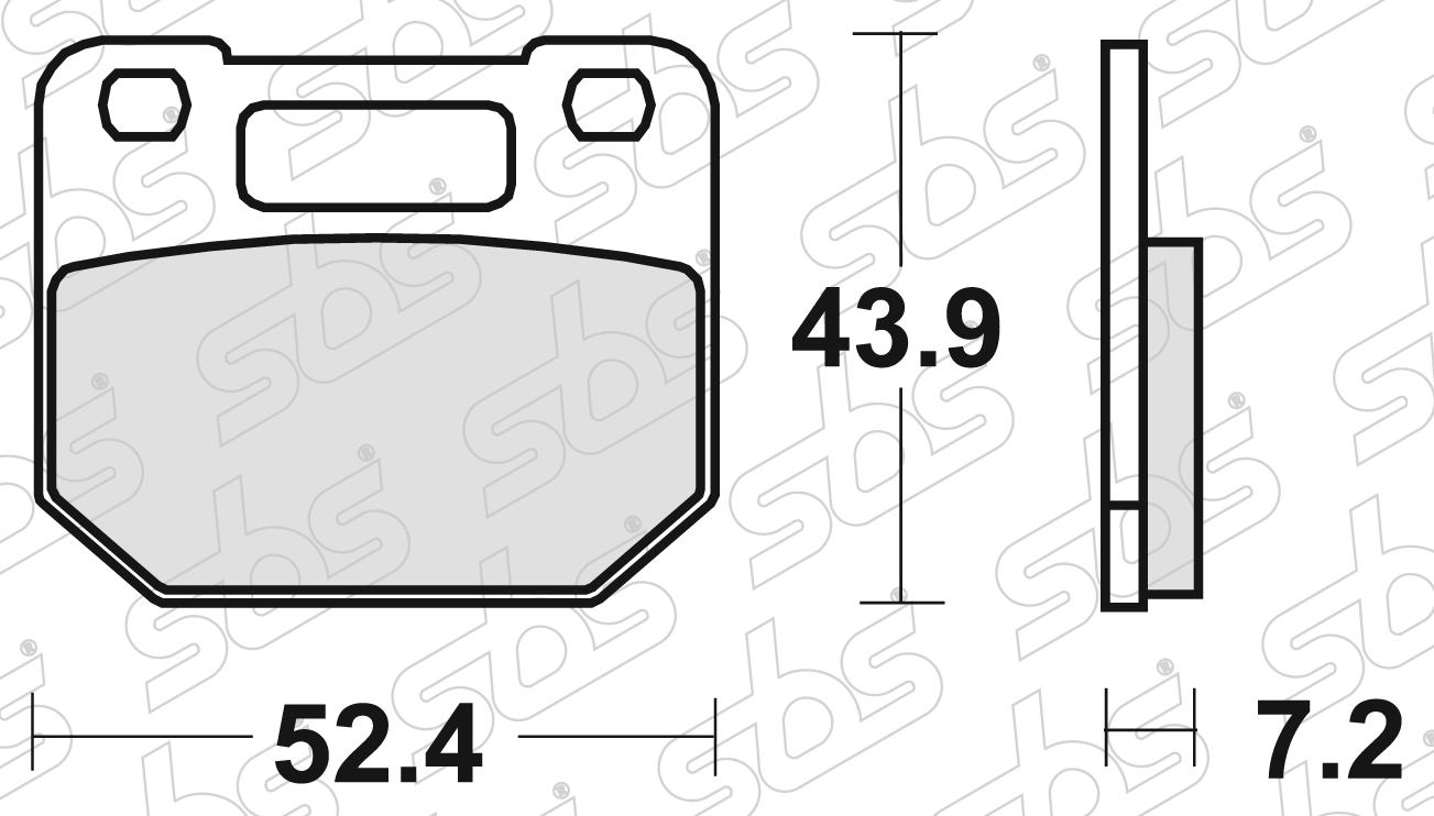 SBS - Plaquettes de frein 587 HF