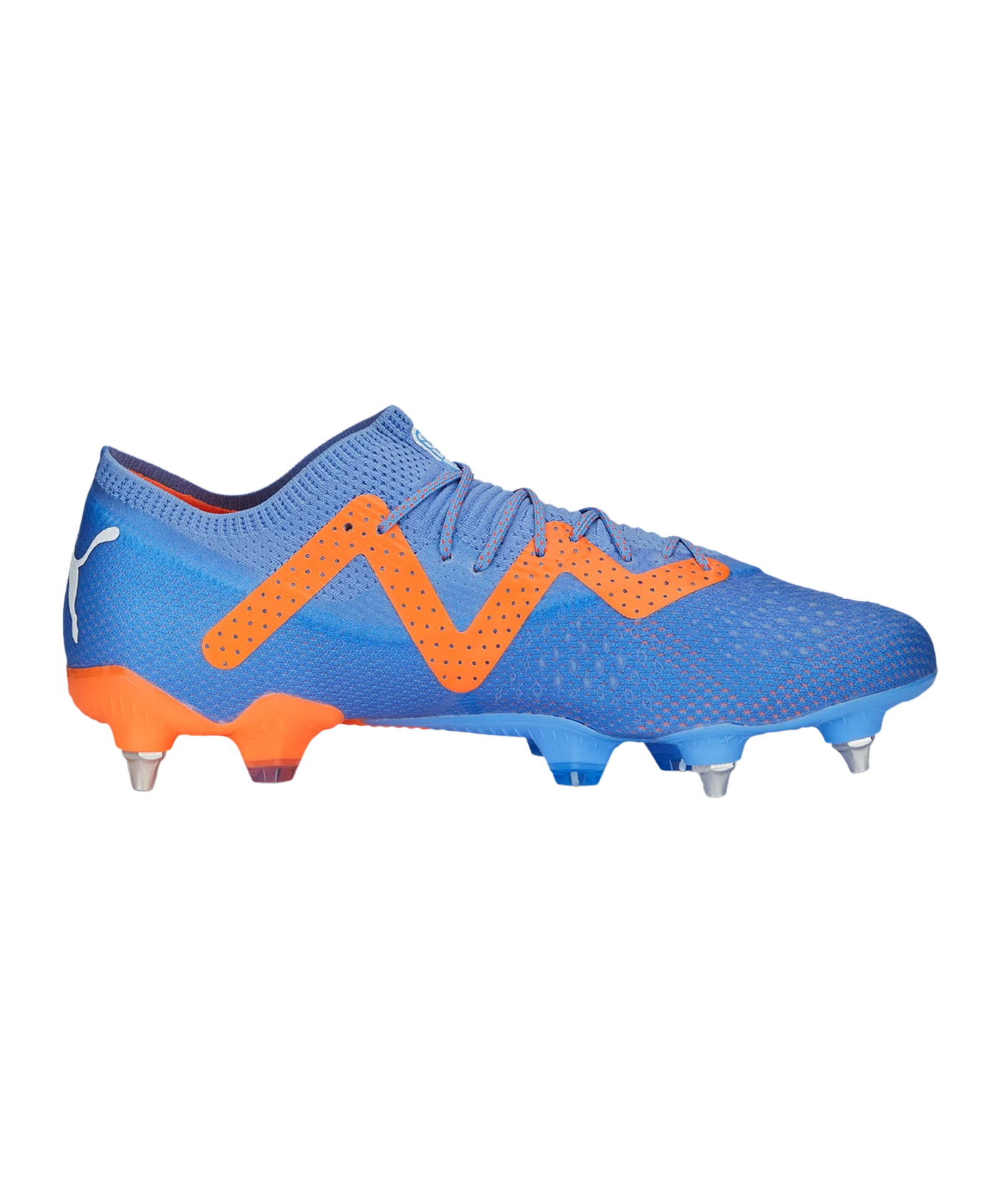 PUMA FUTURE Ultimate Low MxSG Supercharge Blau Orange F01