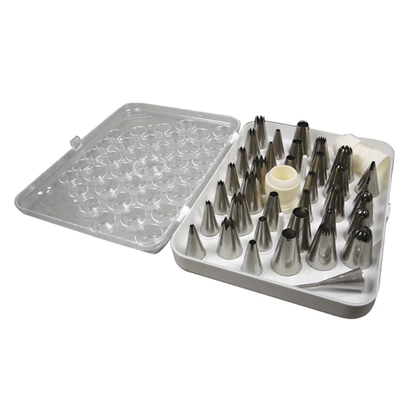 Coffret 35 douilles à pâtisserie inox De Buyer
