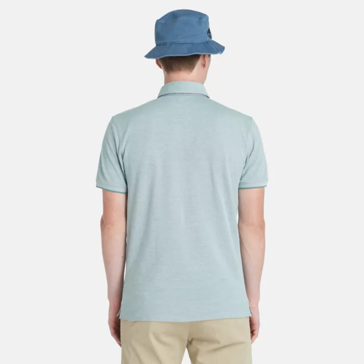 Polo Baboosic Brook Oxford pour homme en bleu sarcelle