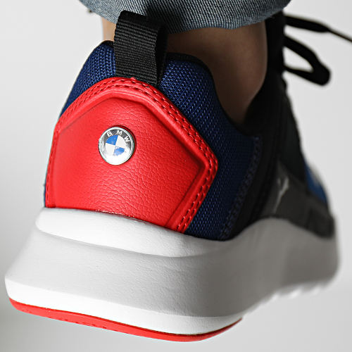 Baskets BMW Motorsport Wired Cage 307413 Puma Black Pro Blue Pop Red