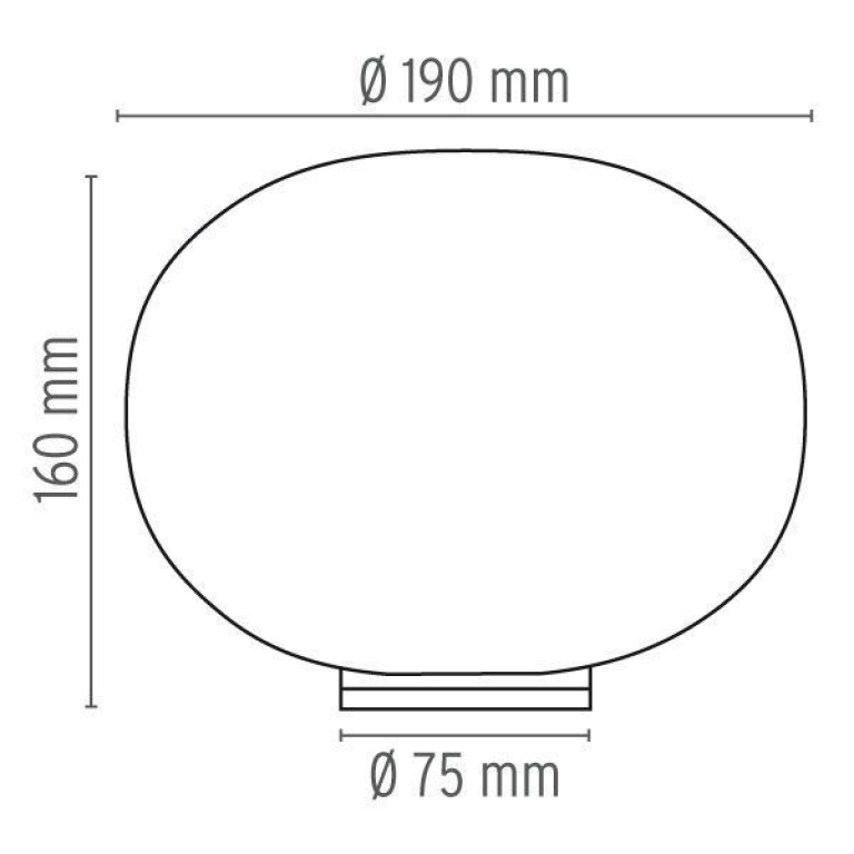 Flos Glo-Ball Basic Zero tafellamp dimbaar