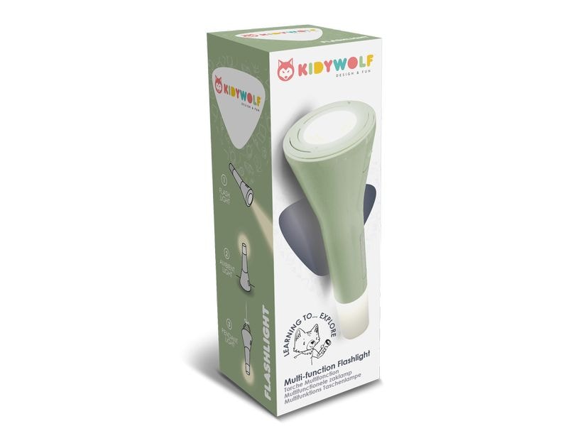 Kidywolf Taschenlampe 3in1 Grün Multifunktion-Taschenlampe