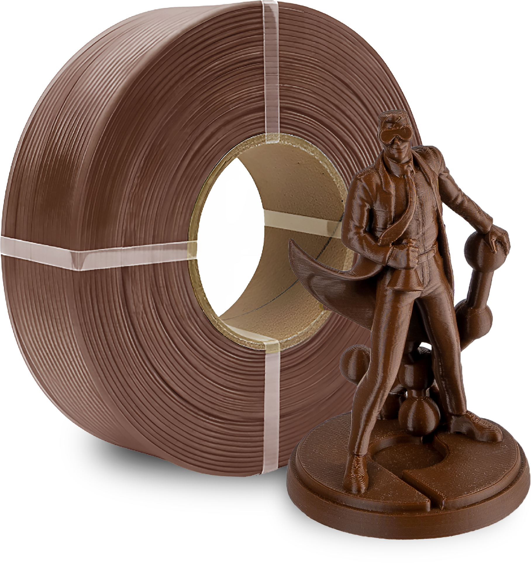Polymaker  Panchroma™ PLA Refill Brown, 1,75 mm / 1000 g    High-Speed Filament in Brown, ohne Spule