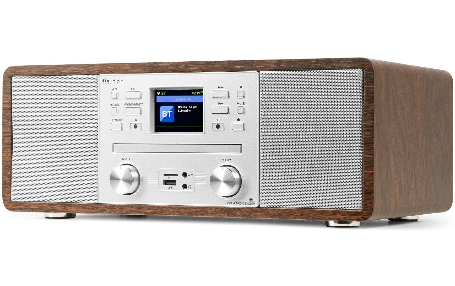 DAB+ Radio Avola SilberDAB+ Radio mit CD Spieler, Internet Radio und Bluetooth