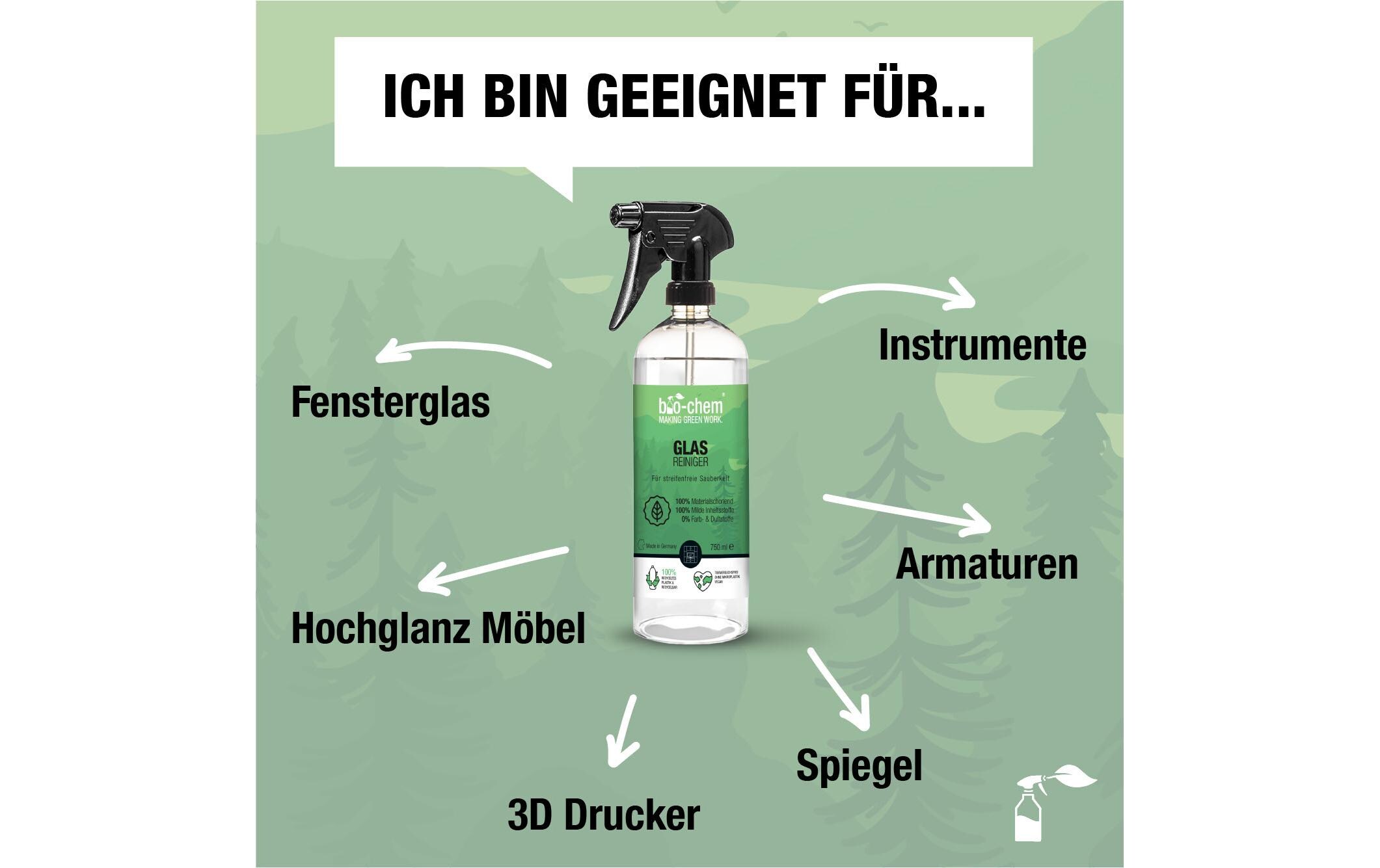 Glasreiniger 750 mlZuverlässiger Reiniger für alle Oberflächen aus Glas