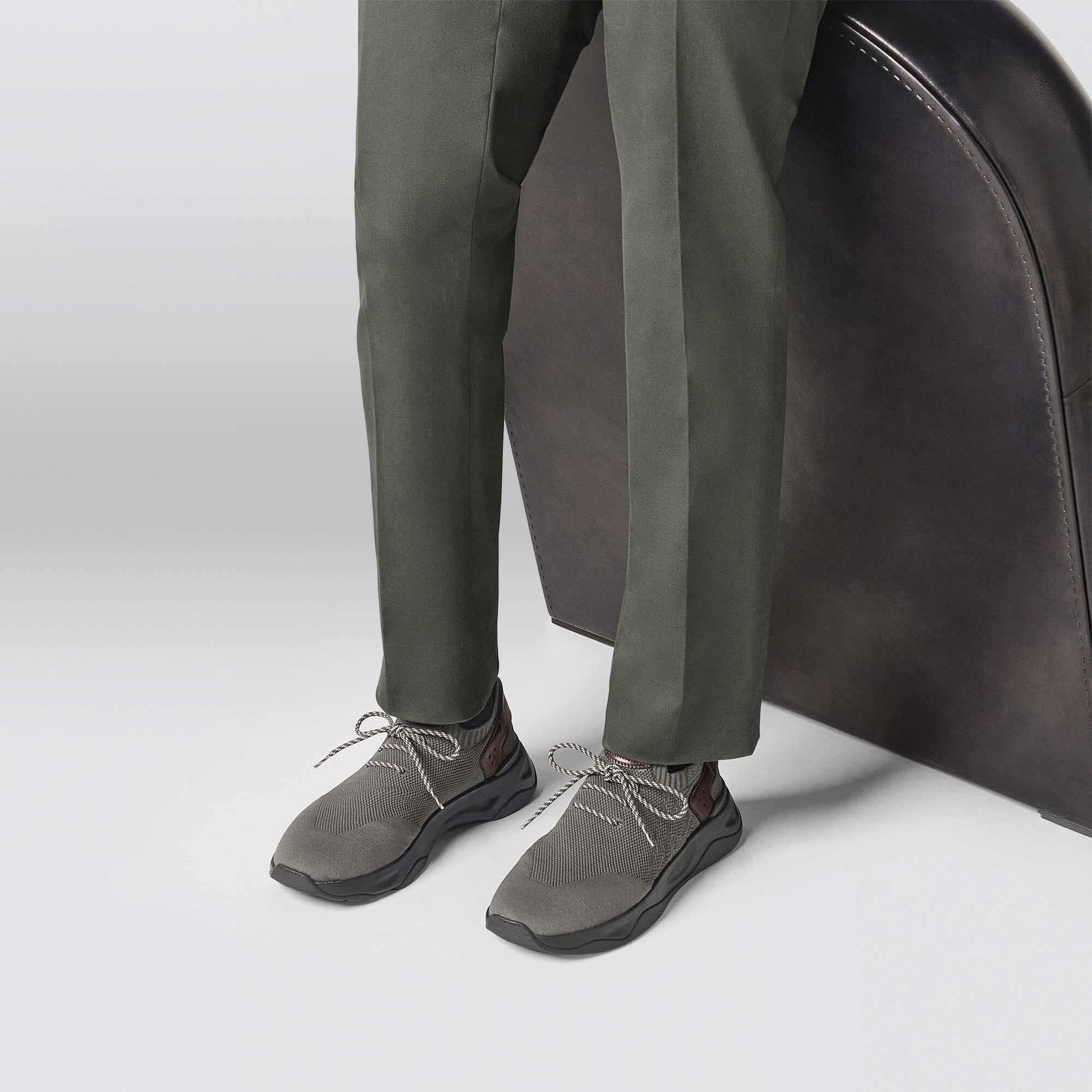 Sneaker Shadow En Scritto Knit Et Cuir