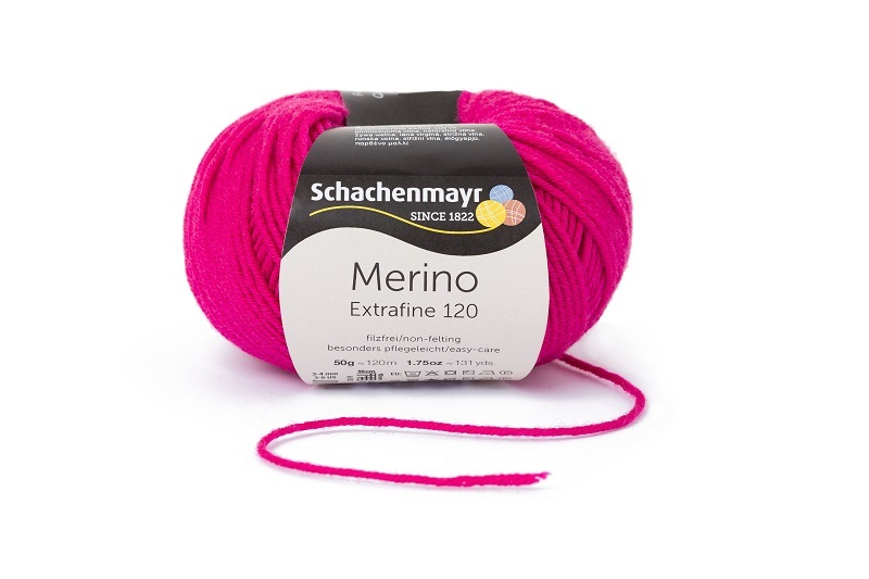 Handstrickgarn MERINO EXTRAFINE 120 - kardinal - 50g