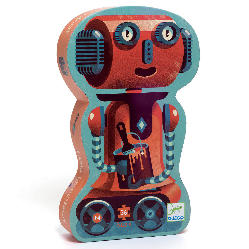Puzzle Silhouette - 36 Pièces - Bob le Robot