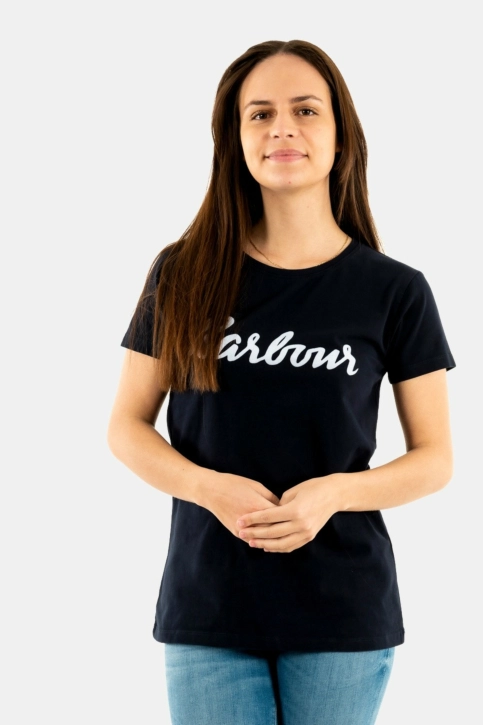 tee shirt barbour rebecca bleu