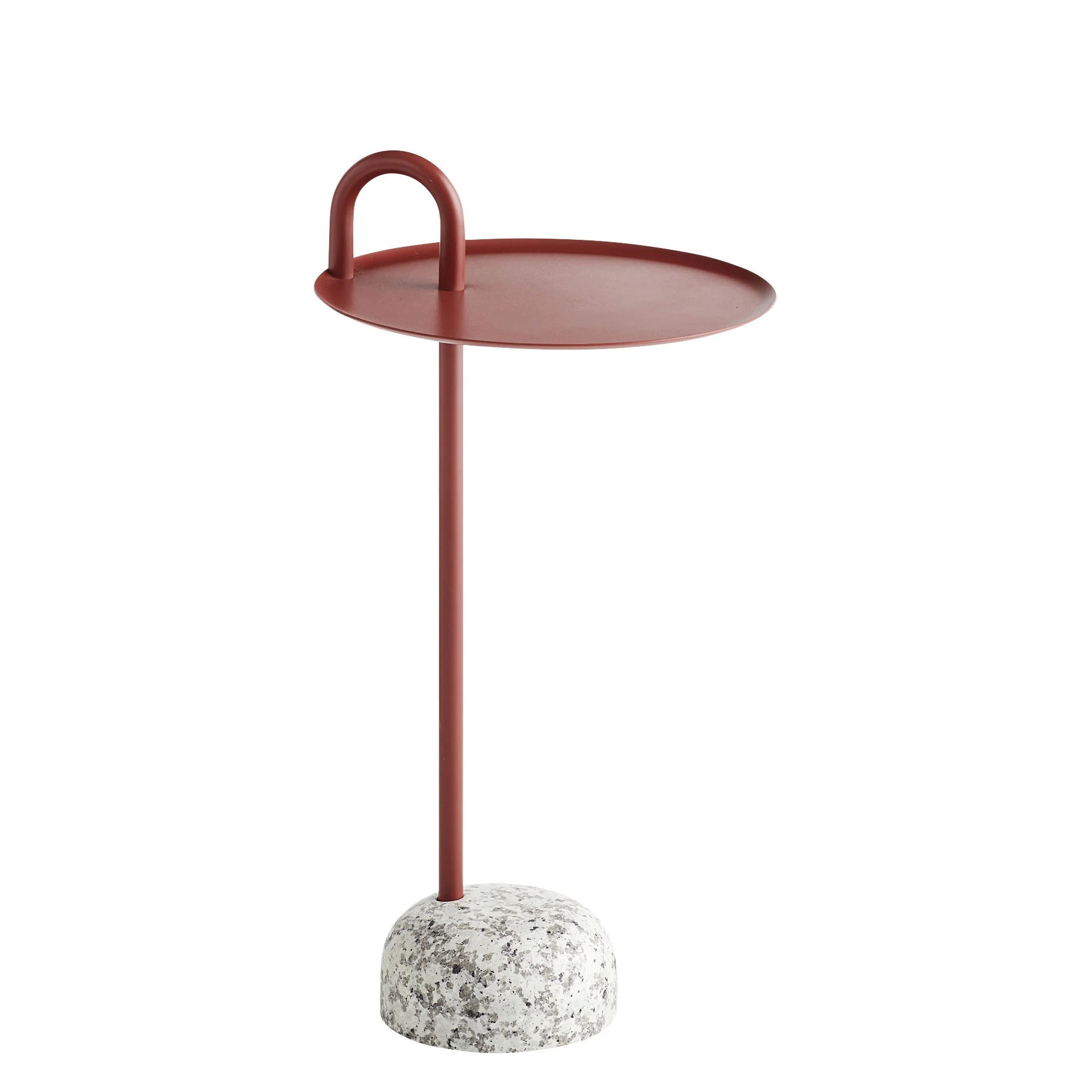 BOWLER - Table d'appoint métal | Rouge