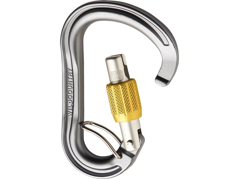 Wild Country Carabiner Xenon HMS Belay Grau Sicherungskarabiner