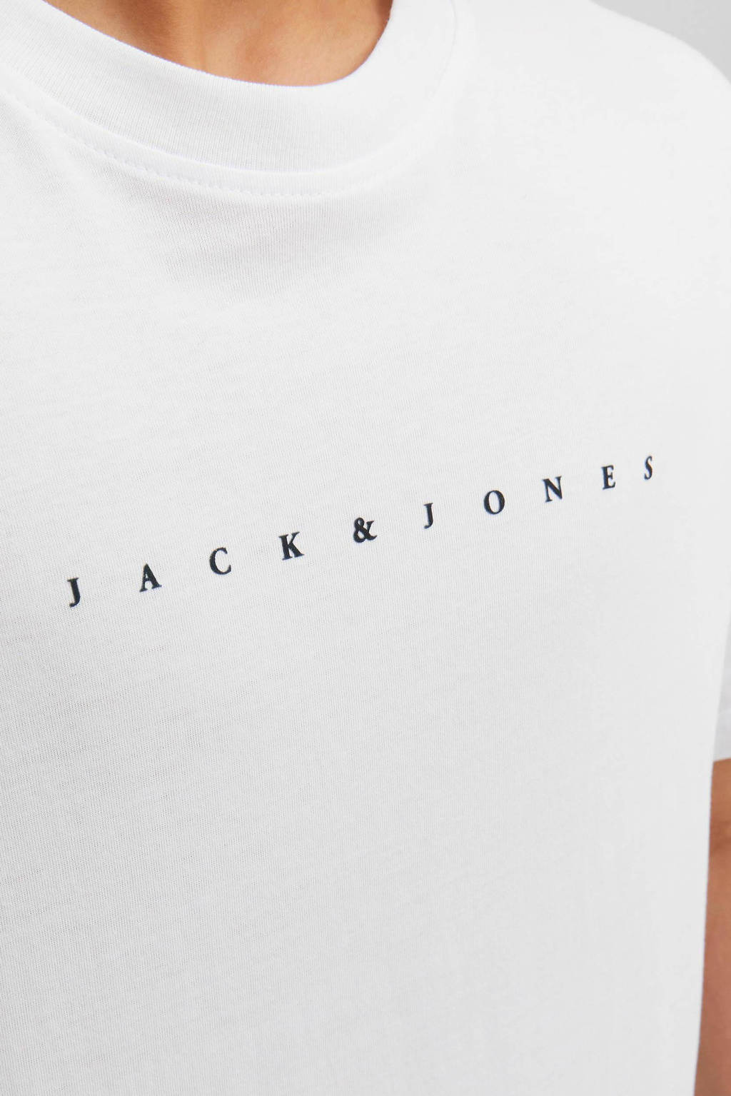 JACK & JONES T-shirt JJESTARmet tekst wit