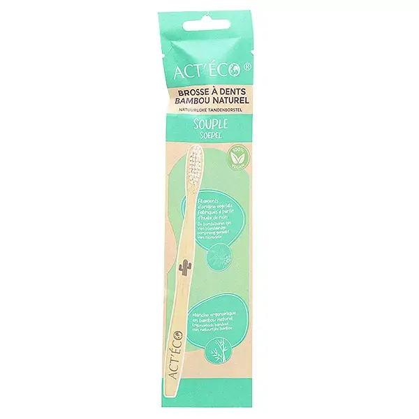Act'Éco Brosse à Dents Bambou Souple