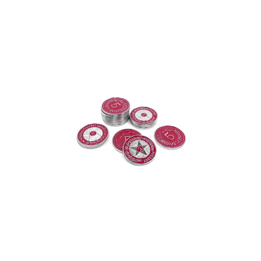 Scythe - 15 Metal $5 Red Coins