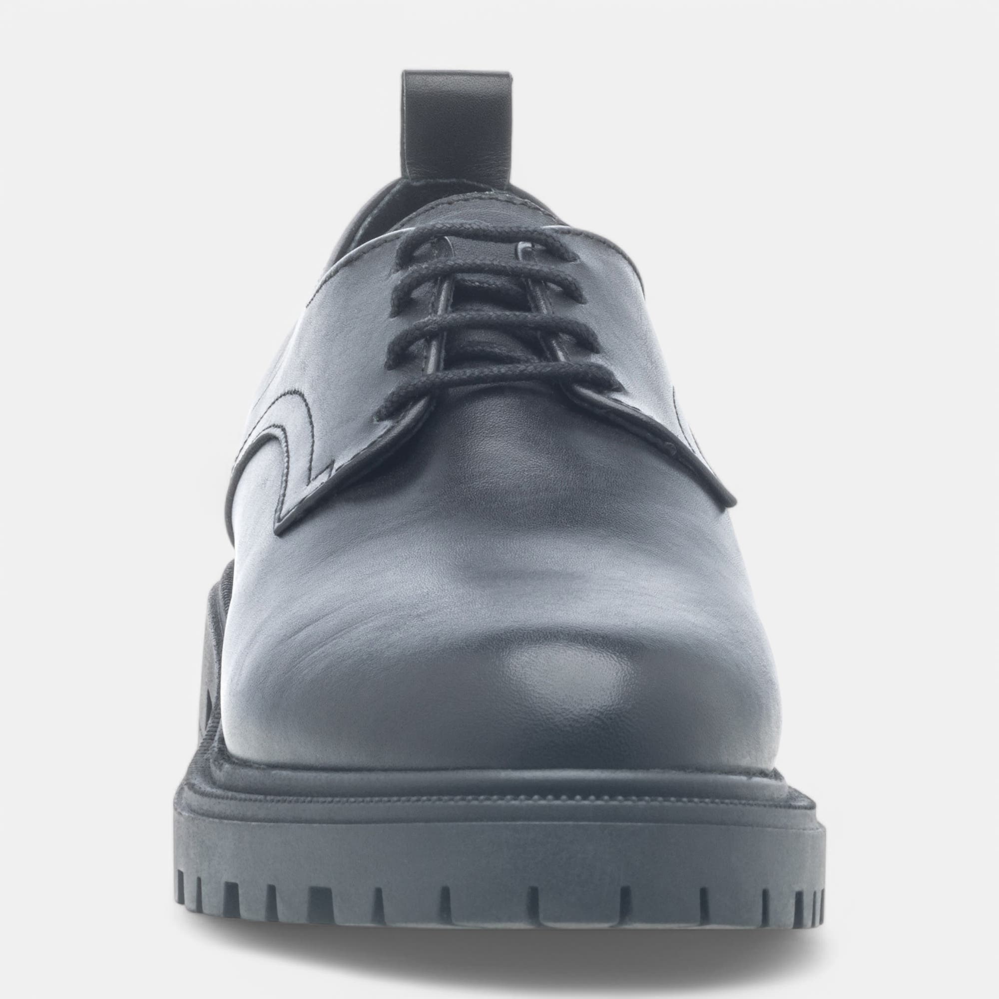 Derbies Femme en cuir noir