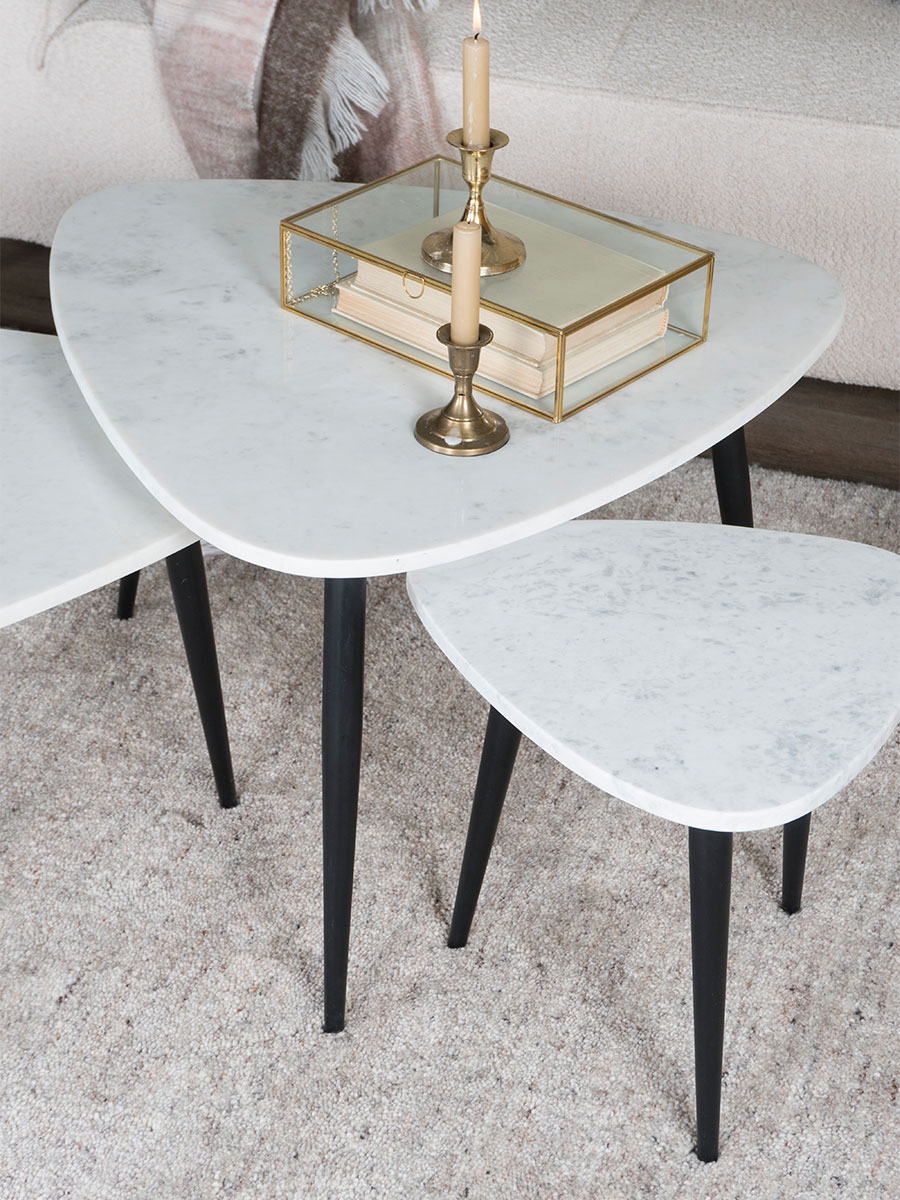 Salontafel Milou - Marmer - 55 cm