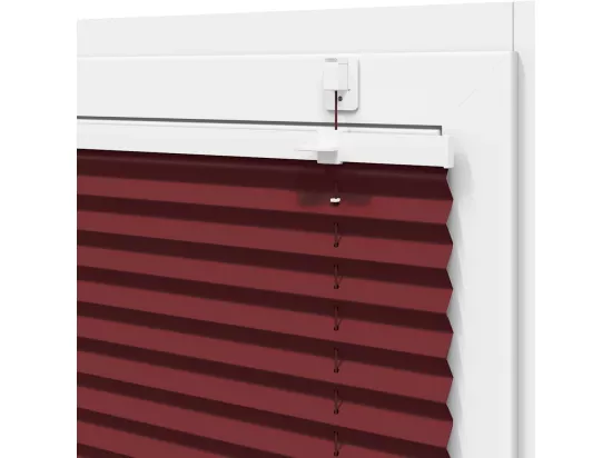 Store plissé rouge bordeaux 90x200 cm largeur du tissu 89,4 cm