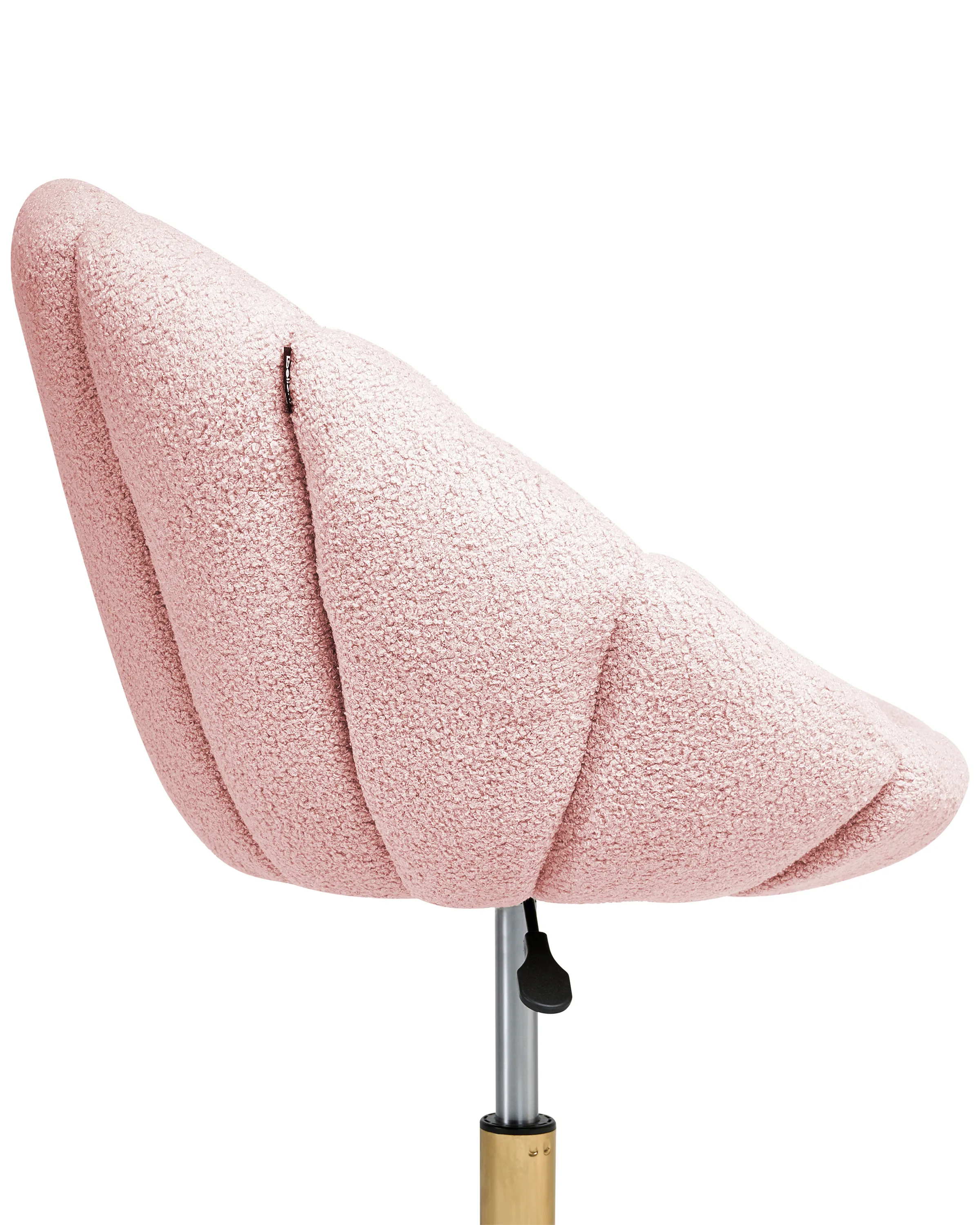 Bureaustoel ANNABELLE Bouclé Pastelroze