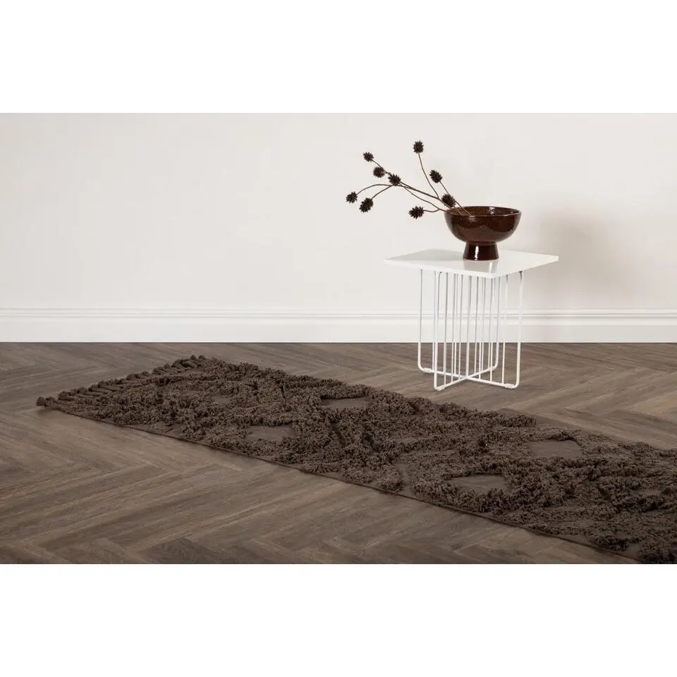 Svea - Dario vloerkleed - 70 x 200 cm - bruin