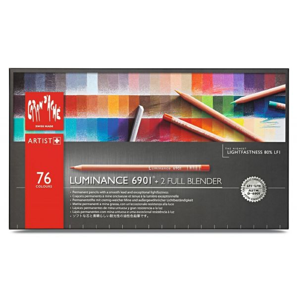 Caran d'Ache Caixa Cartão 76 de Cor Luminance 6901   2 Full Blender