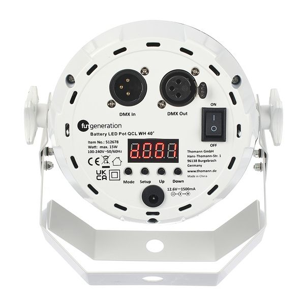Fun Generation Battery LED Pot QCL WH 40°