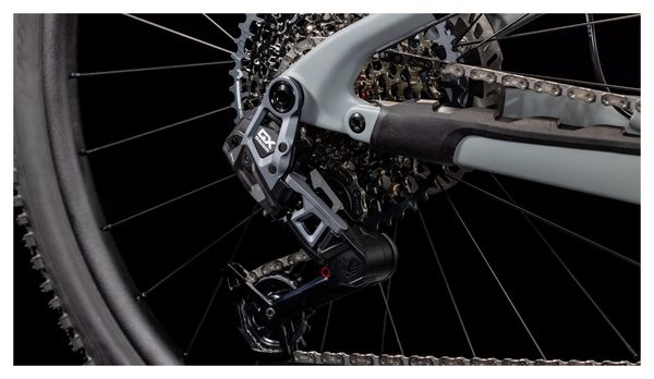 VTT Électrique Tout-Suspendu Cube AMS Hybrid One44 C:68X TM 400X Sram GX Eagle AXS 12V 400 Wh 29'' Gris Vert Swamp 2025