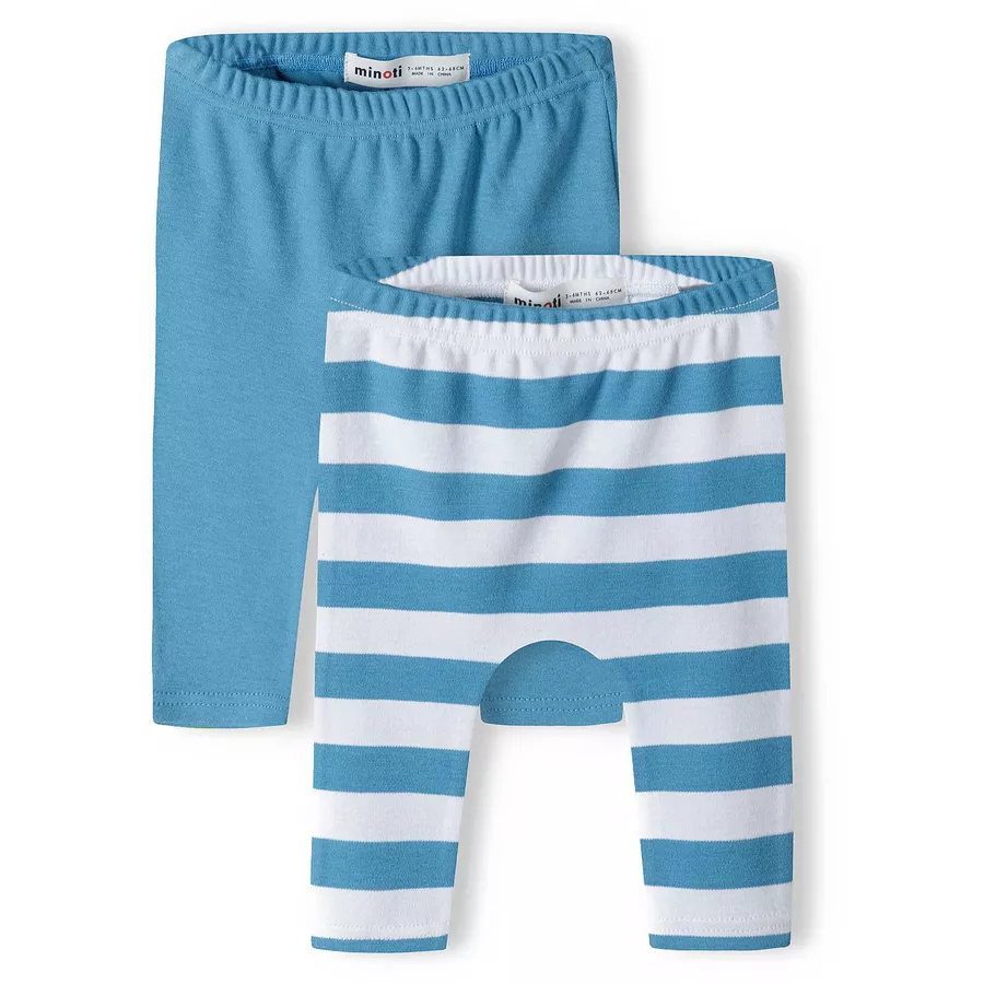MINOTI 2er-Pack Leggings AquamarinWeiß