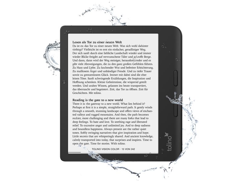 Tolino E-Book Reader Tolino vision color 7-Zoll-E-Book-Reader mit integrierter Beleuchtung mit smartLight