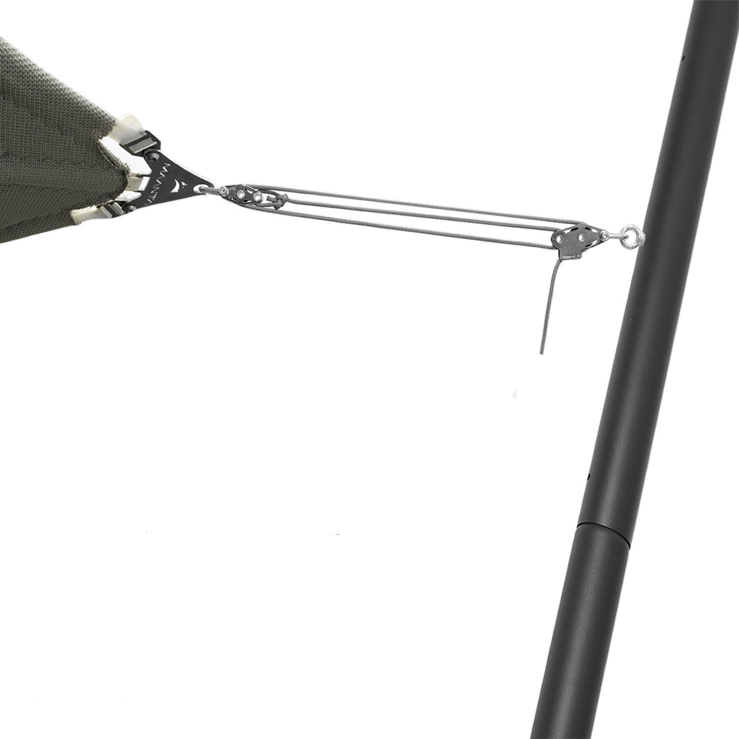 Maanta EZ Mast 80° basisplaat schaduwdoek paal - Anthracite