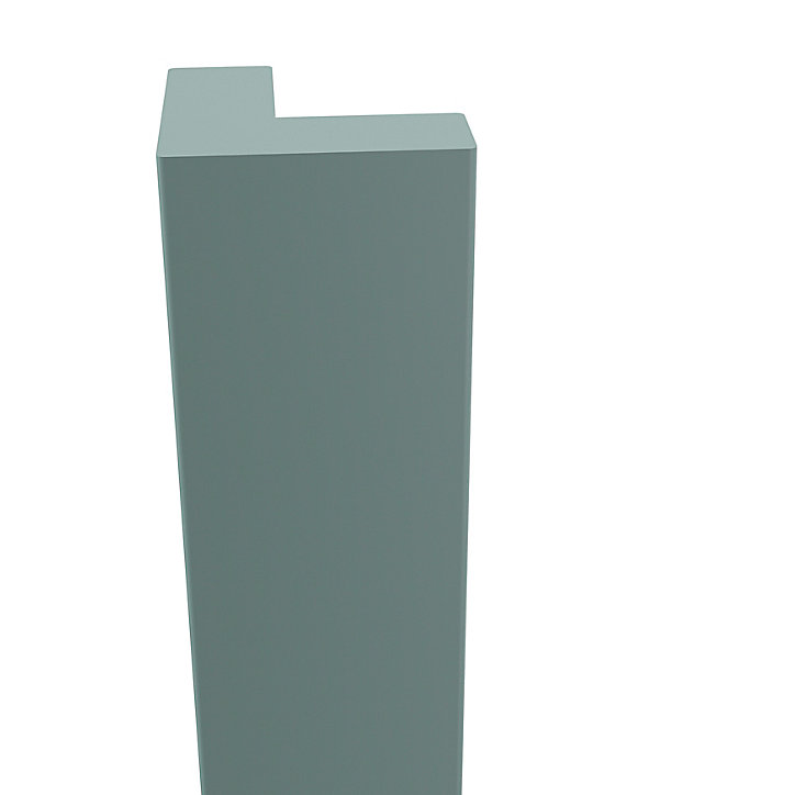 Fileur d'angle extérieur Stevia vert mat H. 34 cm Caraway Innovo GoodHome