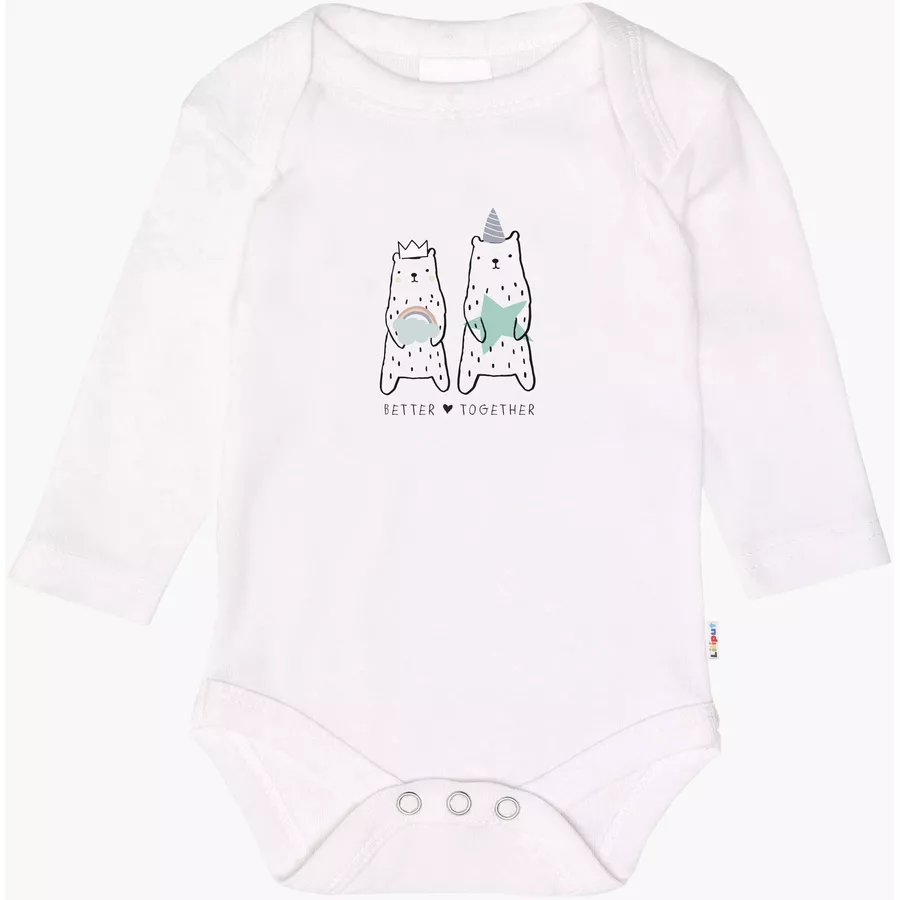 Liliput Langarmbody 2er-Pack Happy day weiß